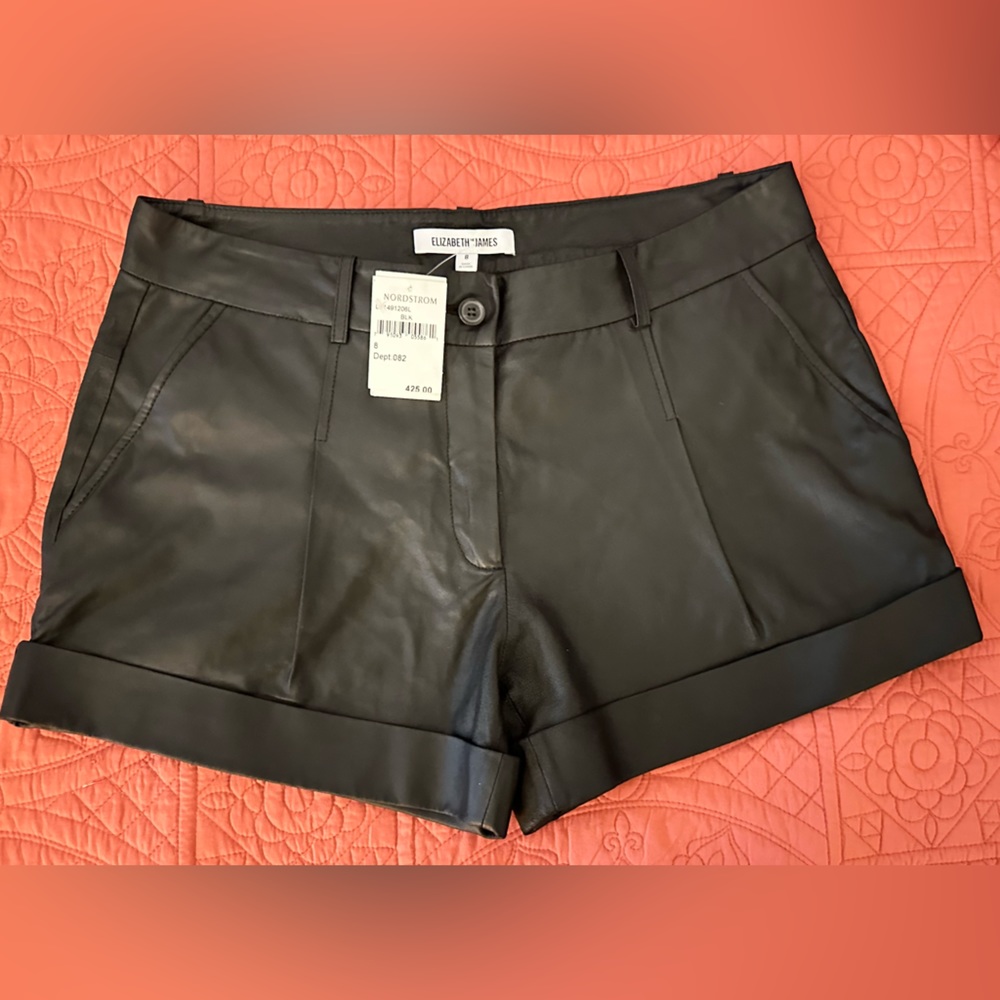 Super Cute Elizabeth and James leather shorts